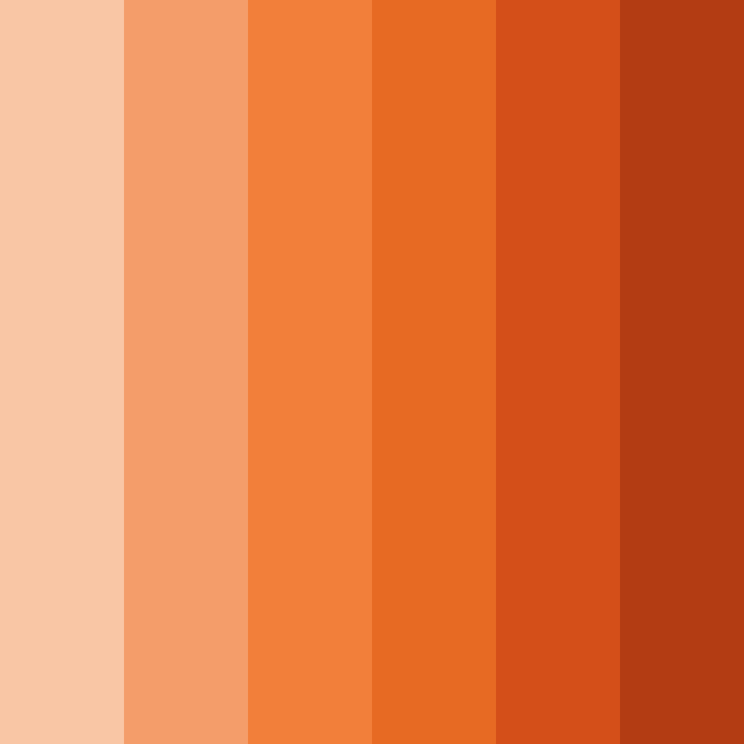 Download sunset tango color palette PNG image (square)