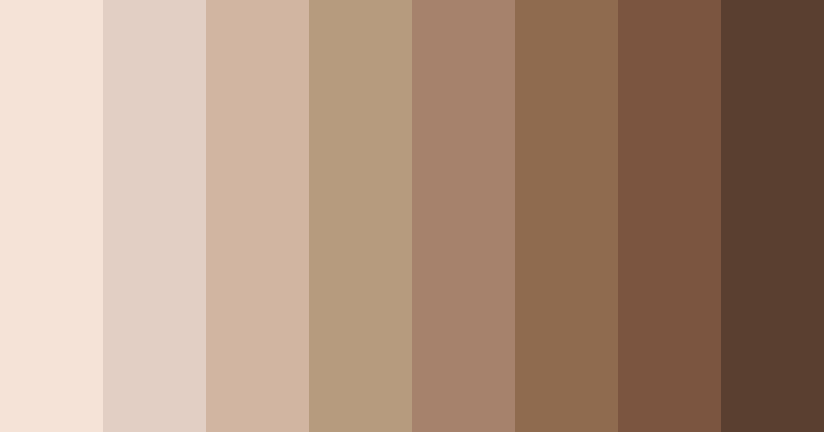 Download beige warmth color palette PNG image (landscape)