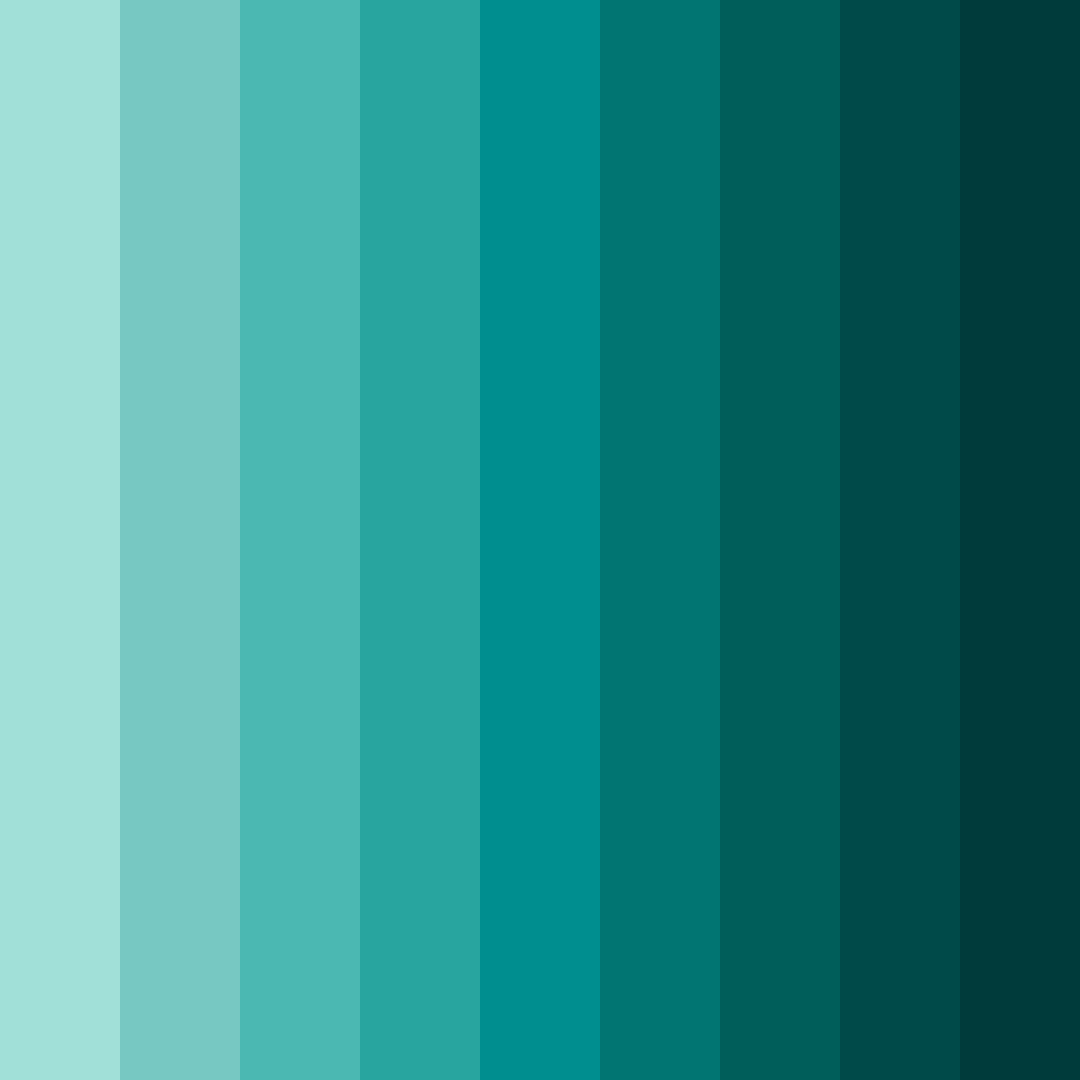 Download teal seaform color palette PNG image (square)