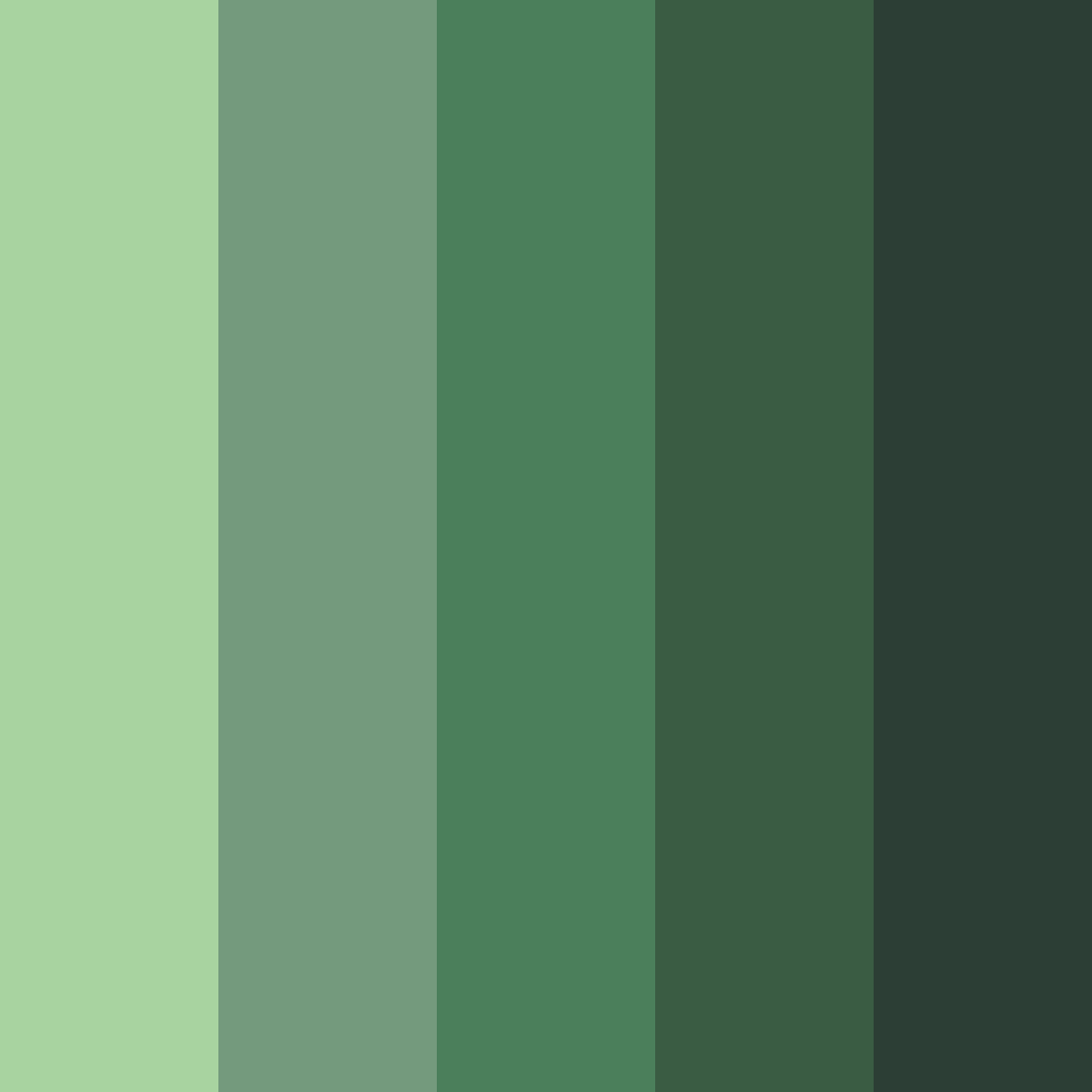 Download emerald tempest color palette PNG image (square)