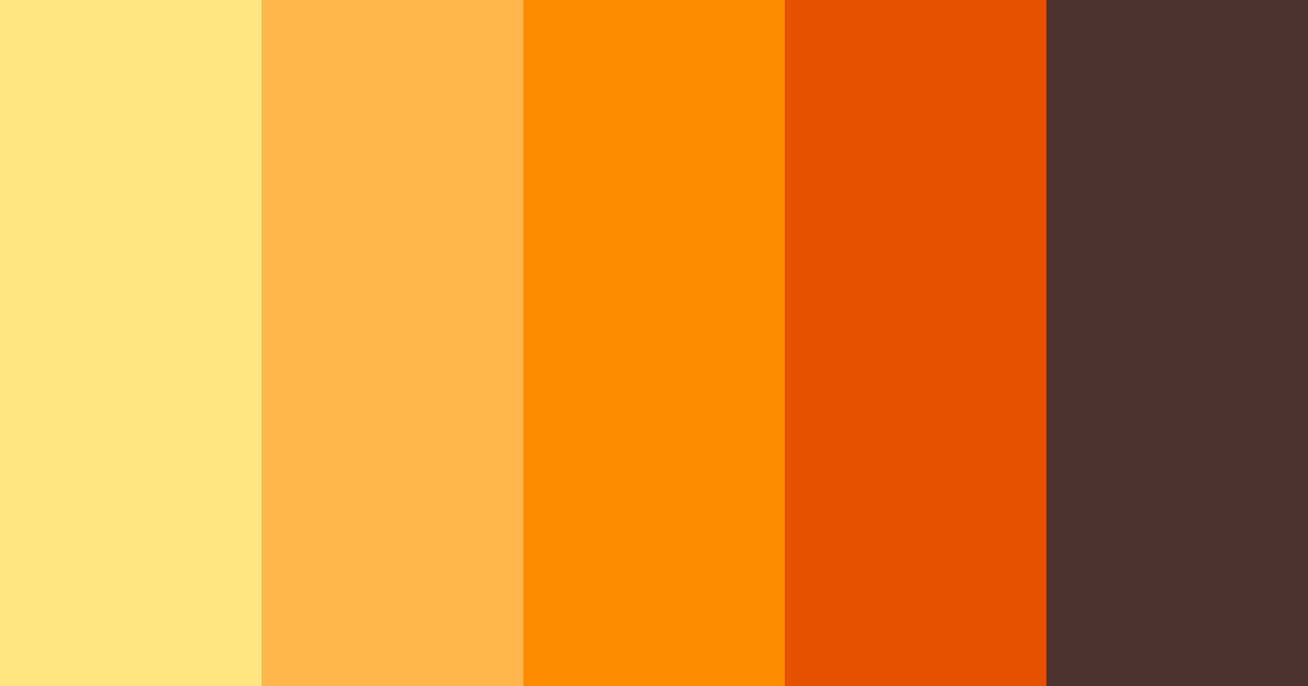 Download orange passionfruit color palette PNG image (landscape)
