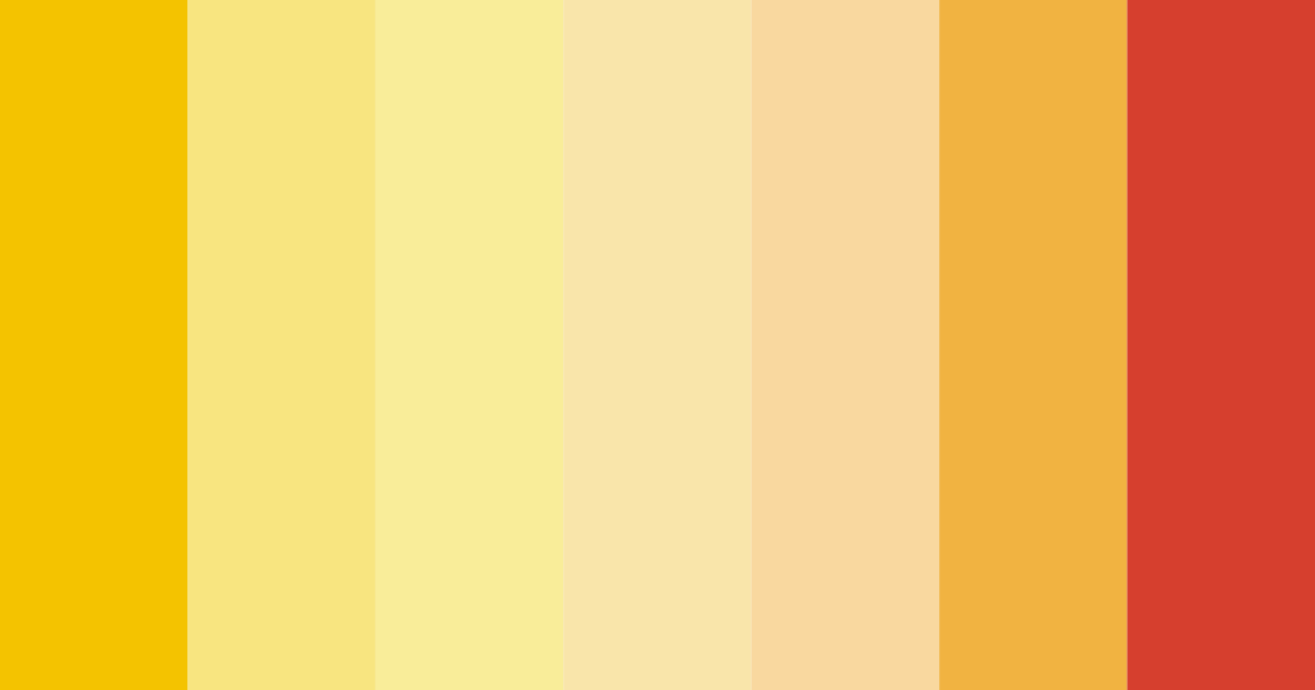 Download sunshine yellow color palette PNG image (landscape)