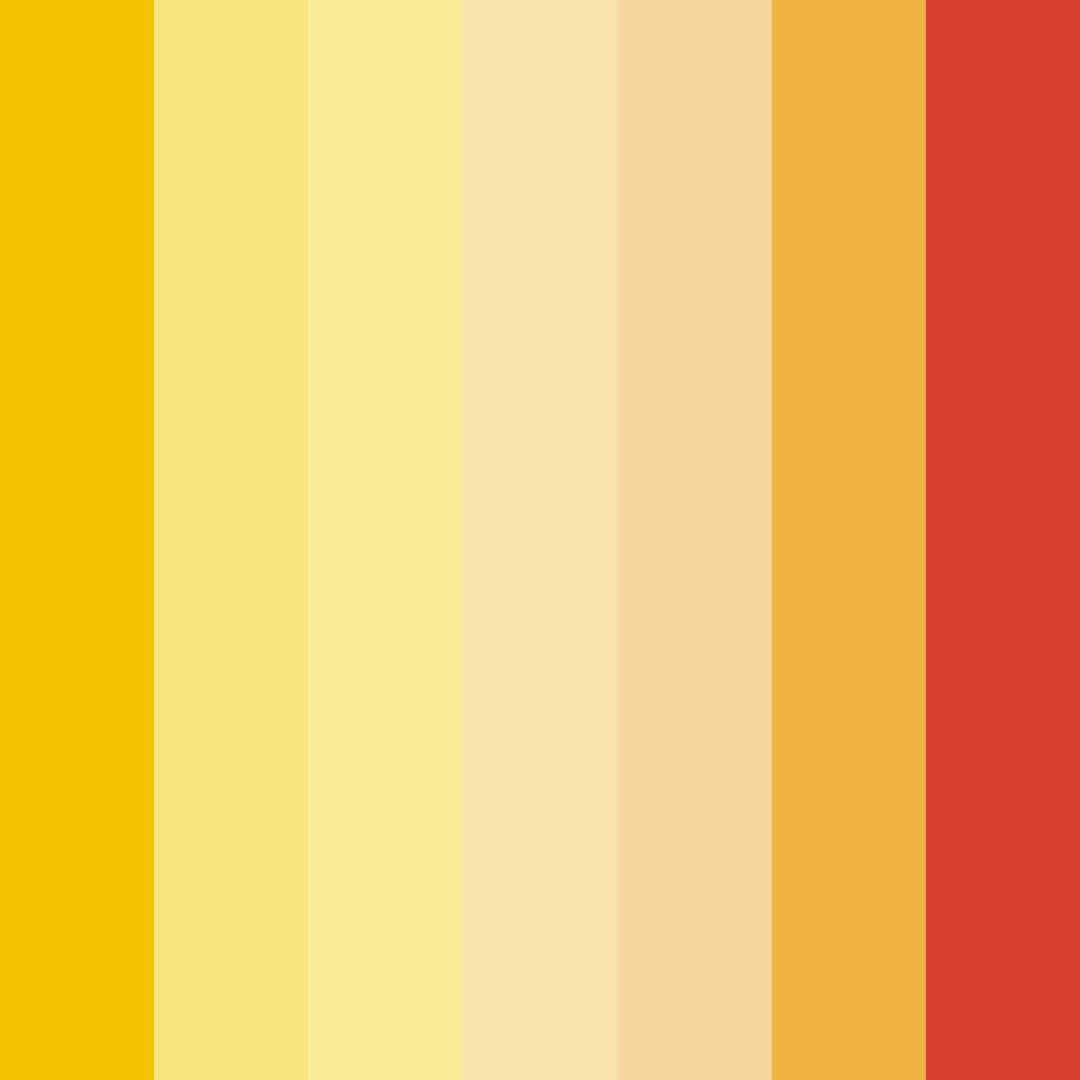 Download sunshine yellow color palette PNG image (square)