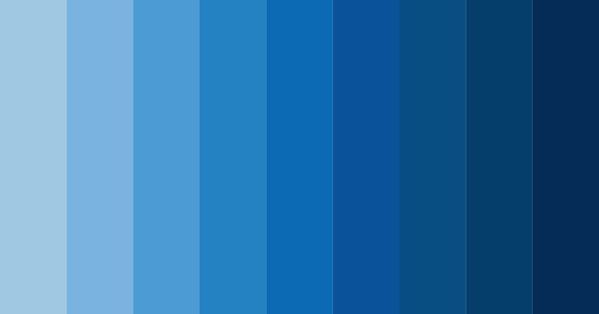 Download blue serenity color palette PNG image (landscape)