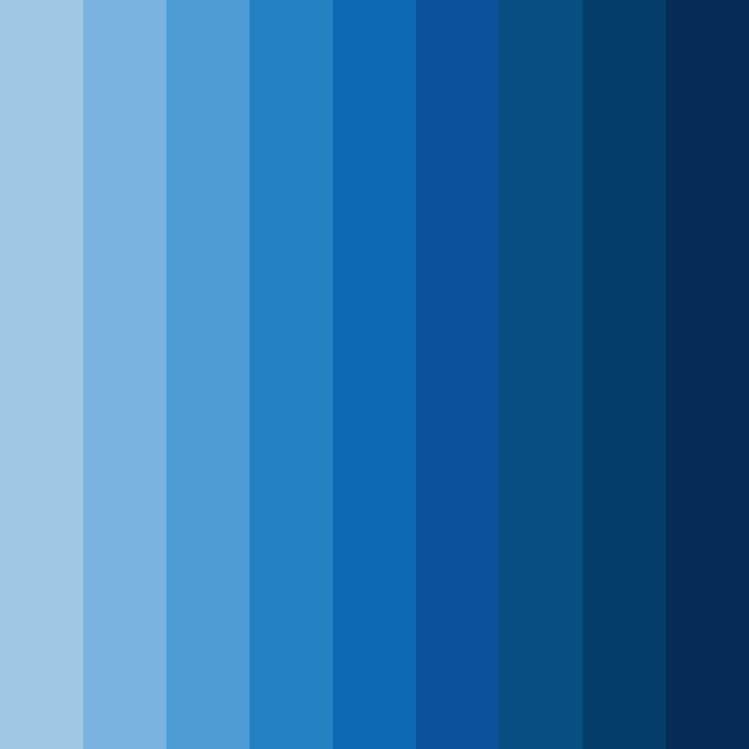 Download blue serenity color palette PNG image (square)