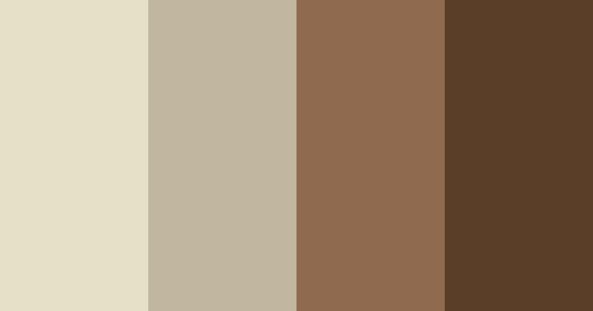 Download earthy elegance color palette PNG image (landscape)