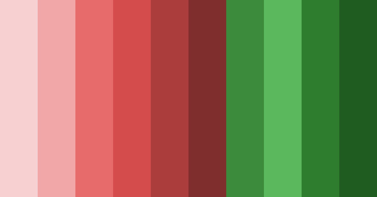 Download crimson and emerald harmony color palette PNG image (landscape)