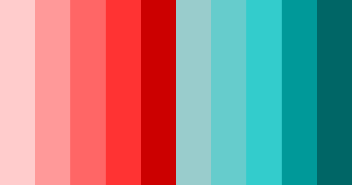 Download crimson teal harmony color palette PNG image (landscape)