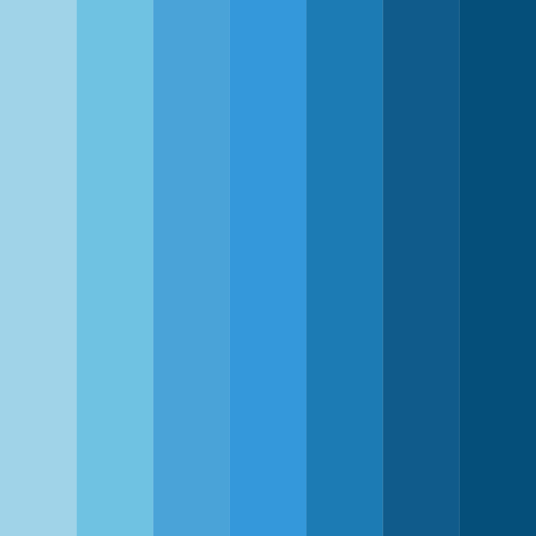 Download bright blue sky color palette PNG image (square)