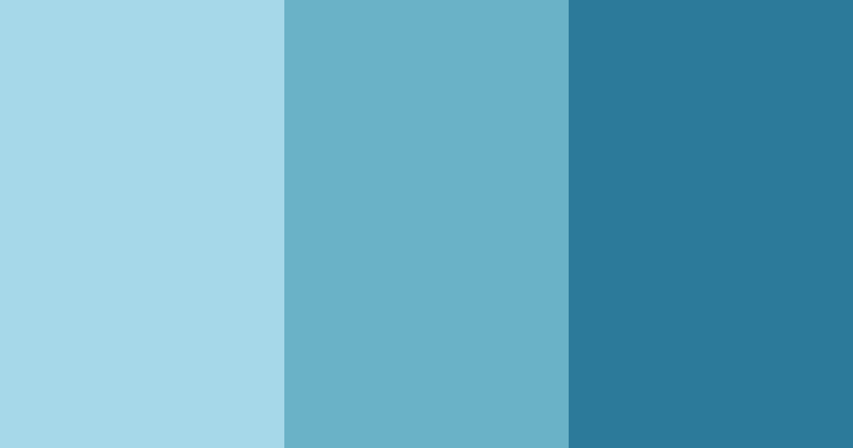 Download calm blue color palette PNG image (landscape)
