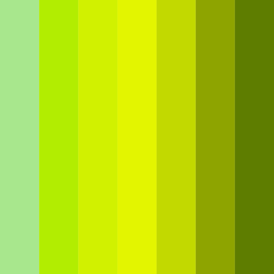 Download luminous lime symphony color palette PNG image (square)