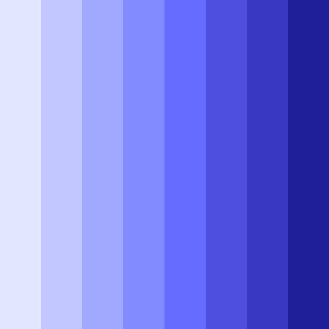 Download dreamy twilight blues color palette PNG image (square)