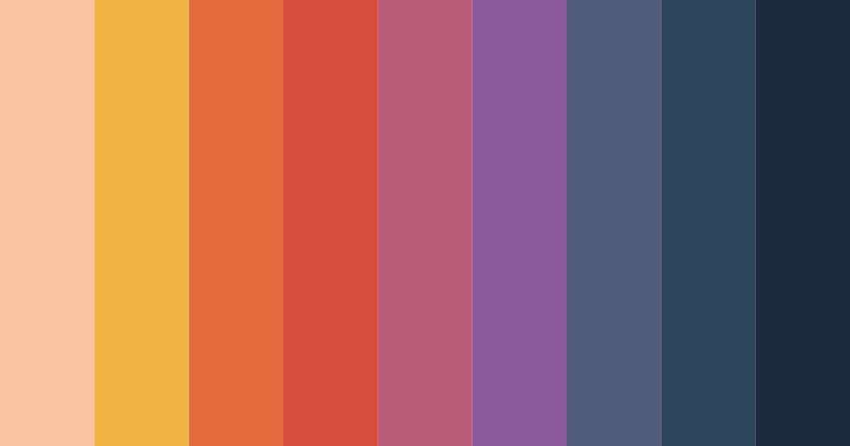 Download twilight embrace color palette PNG image (landscape)