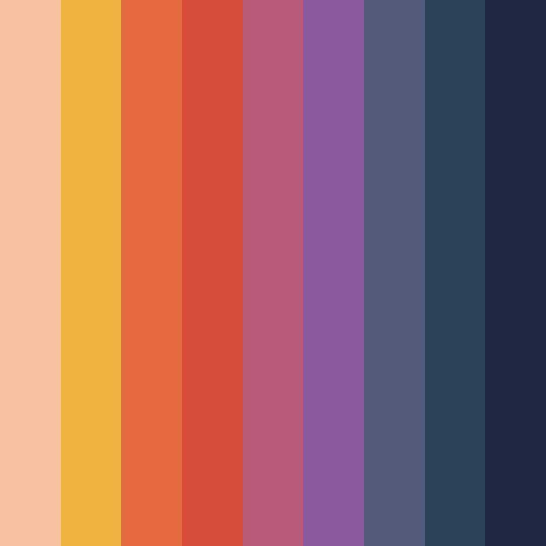 Download twilight embrace color palette PNG image (square)