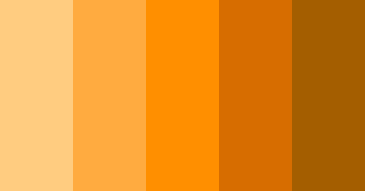 Download bright orange color palette PNG image (landscape)