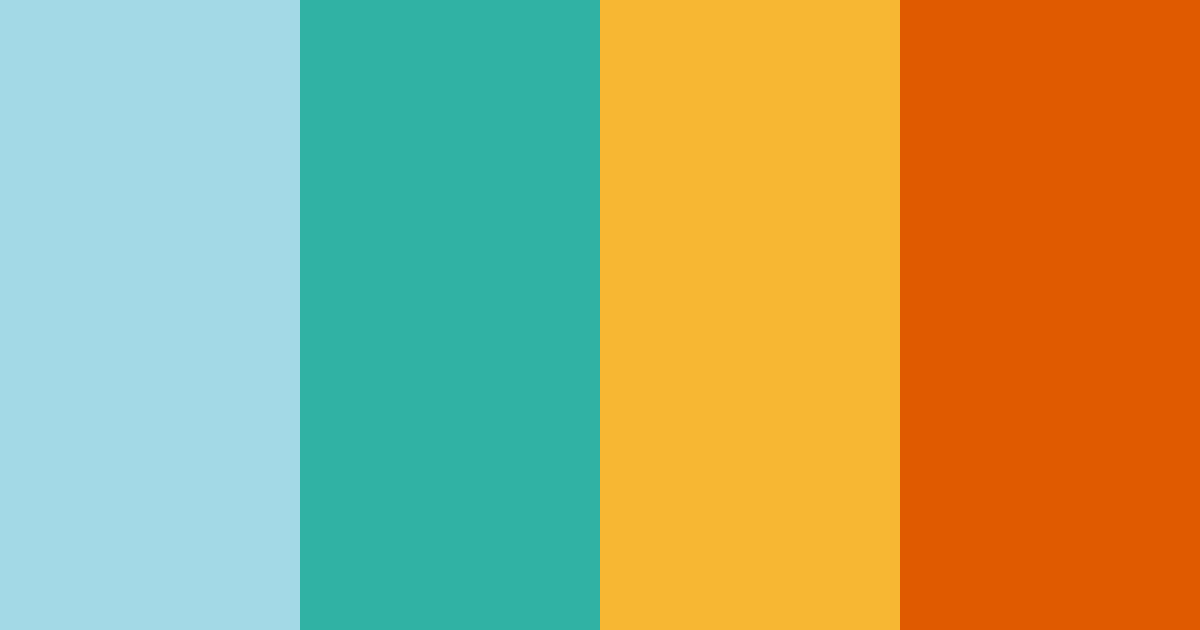 Download turquoise breeze color palette PNG image (landscape)