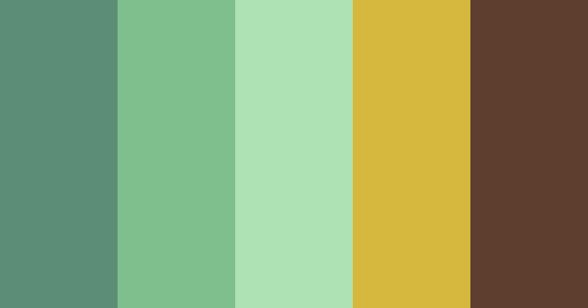 Download dark green cocktail color palette PNG image (landscape)