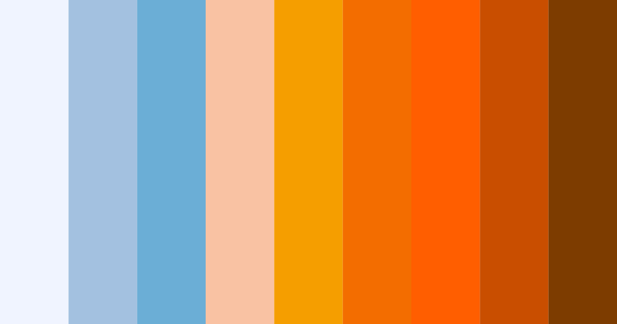 Download blue orange sunset color palette PNG image (landscape)