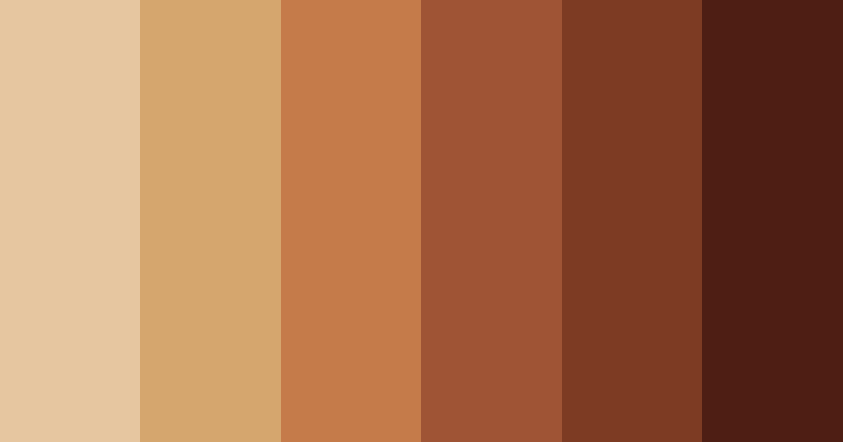 Download brown leopard color palette PNG image (landscape)