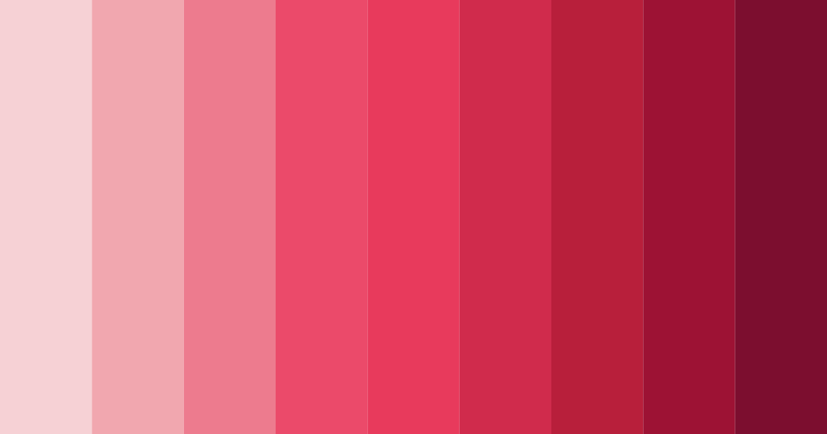 Download shades of rose color palette PNG image (landscape)