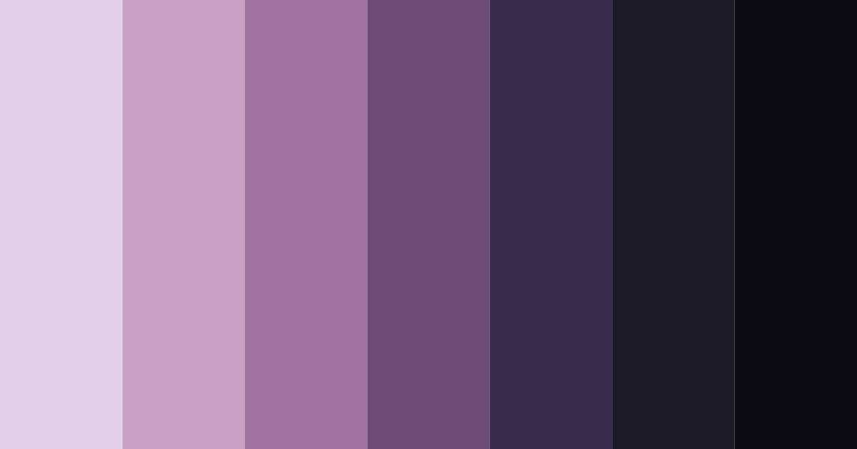 Download midnight bloom color palette PNG image (landscape)