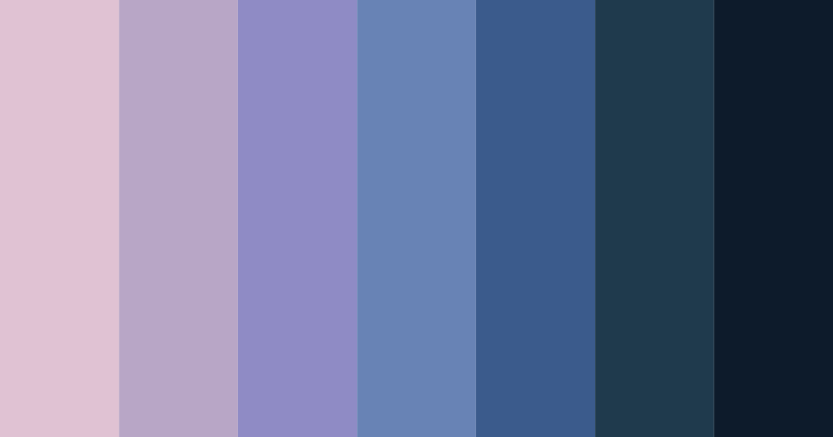 Download midnight bloom color palette PNG image (landscape)