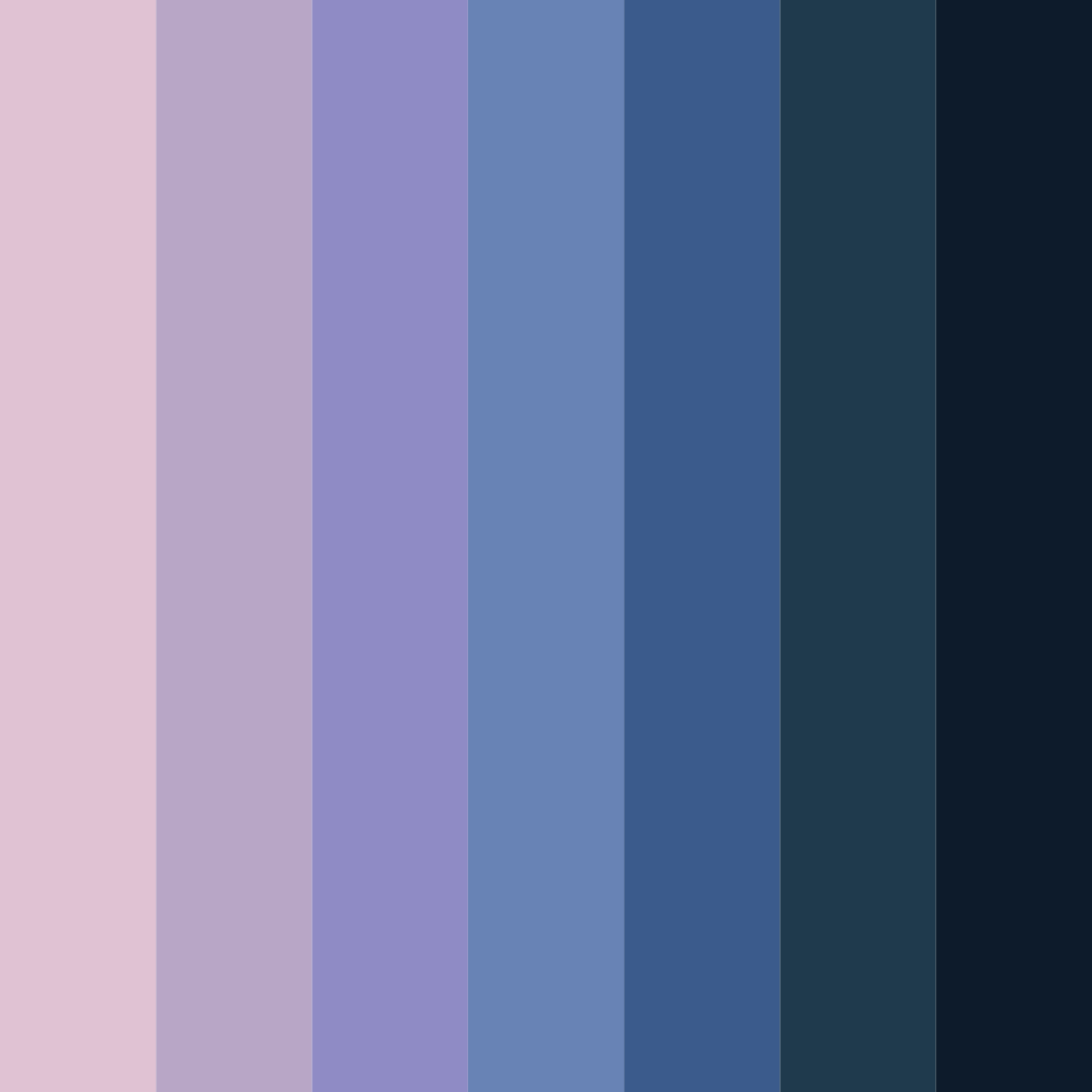 Download midnight bloom color palette PNG image (square)