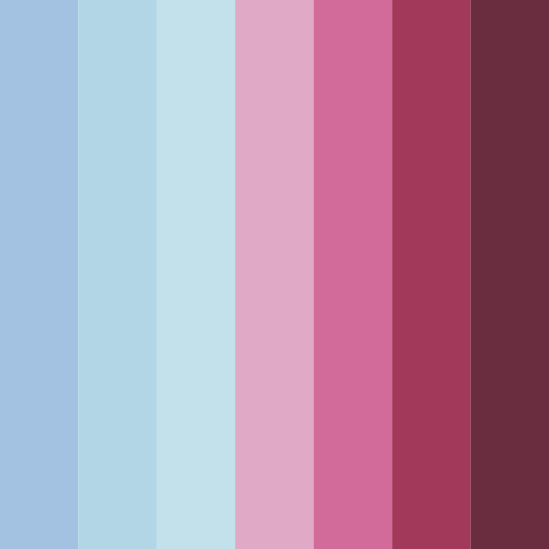 Download whispers of the blue rose color palette PNG image (square)