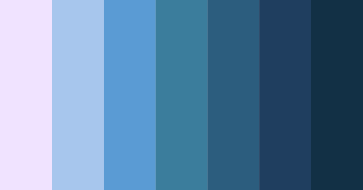 Download azure bloom color palette PNG image (landscape)
