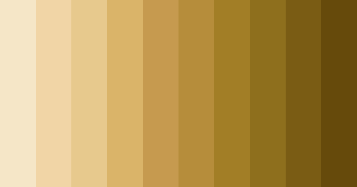 Download shades of brown color palette PNG image (landscape)