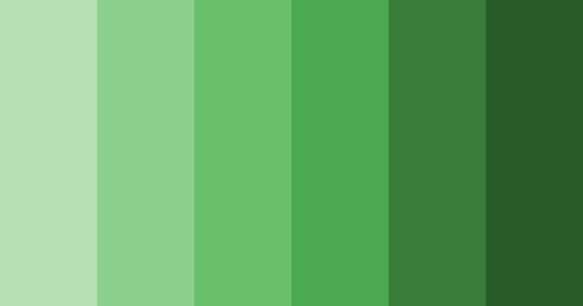 Download shades of forest green color palette PNG image (landscape)