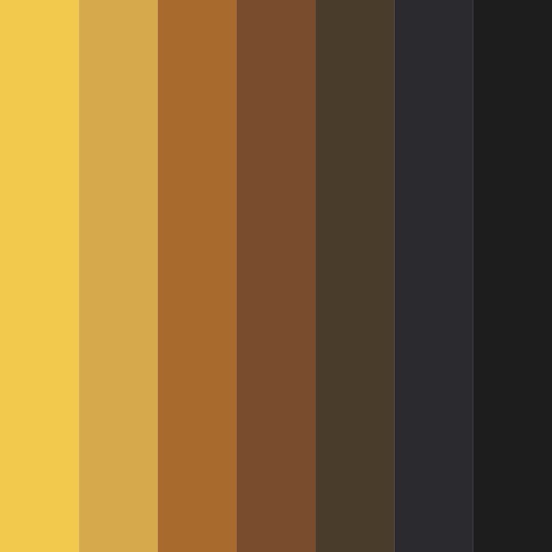 Download autumn gold color palette PNG image (square)