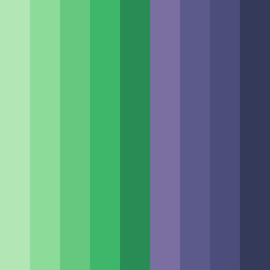 Download enchanted grove color palette PNG image (square)