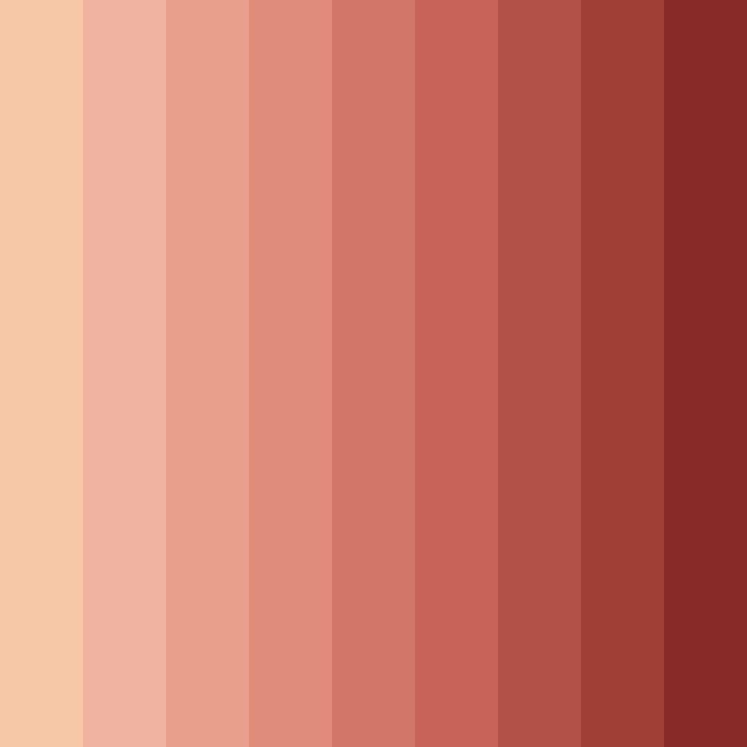Download vintage red color palette PNG image (square)