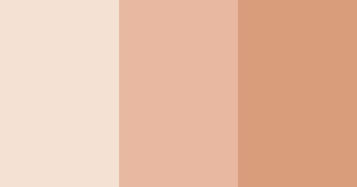 Download peachy tones color palette PNG image (landscape)