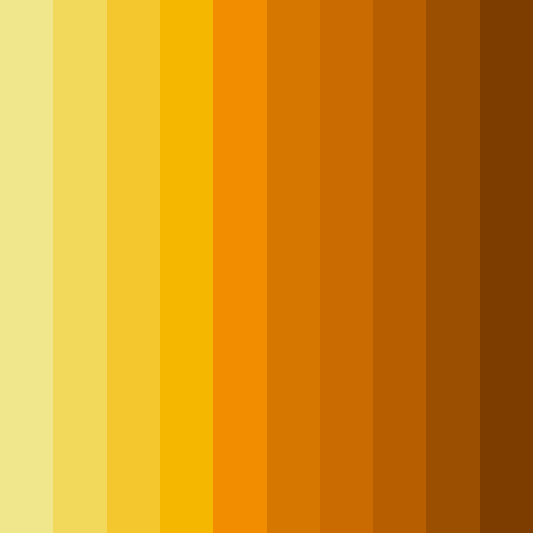Download golden sunset color palette PNG image (square)