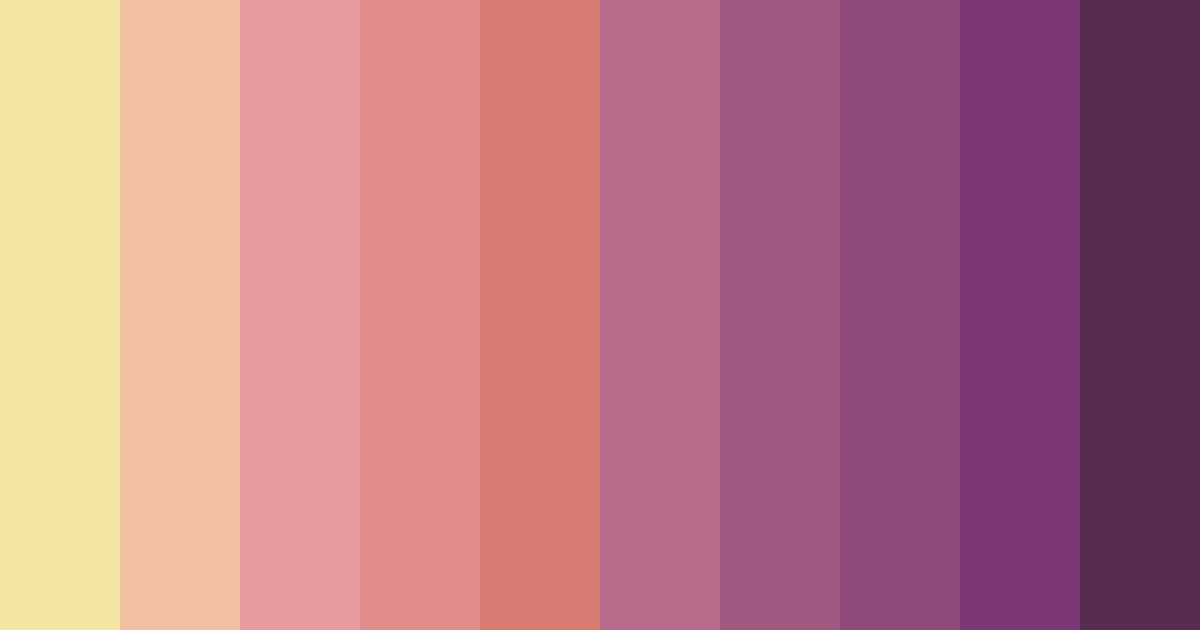 Download faded retro blossom color palette PNG image (landscape)