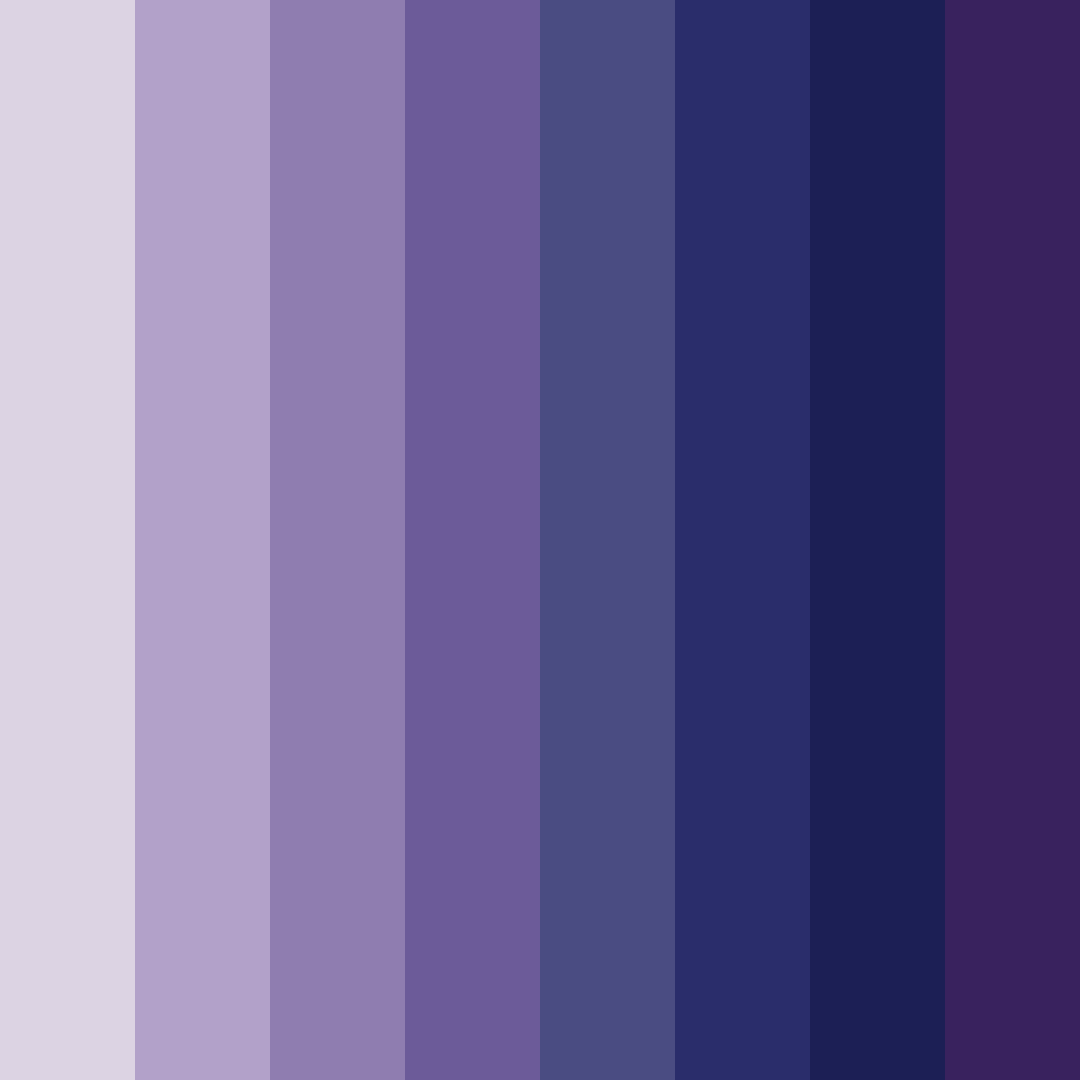 Download midnight lavender dream color palette PNG image (square)
