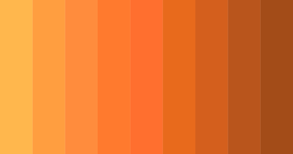 Download orange pumpkin color palette PNG image (landscape)