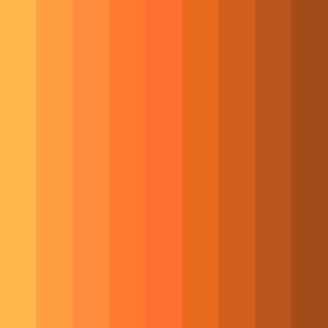 Download orange pumpkin color palette PNG image (square)