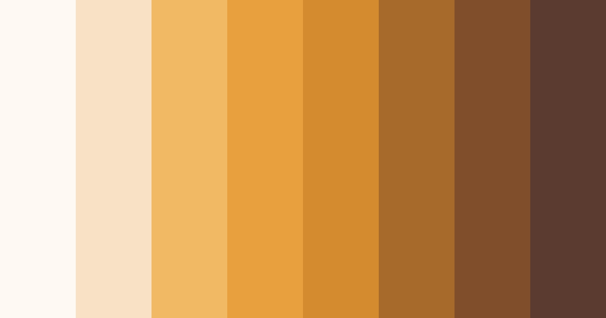 Download shades of beige color palette PNG image (landscape)