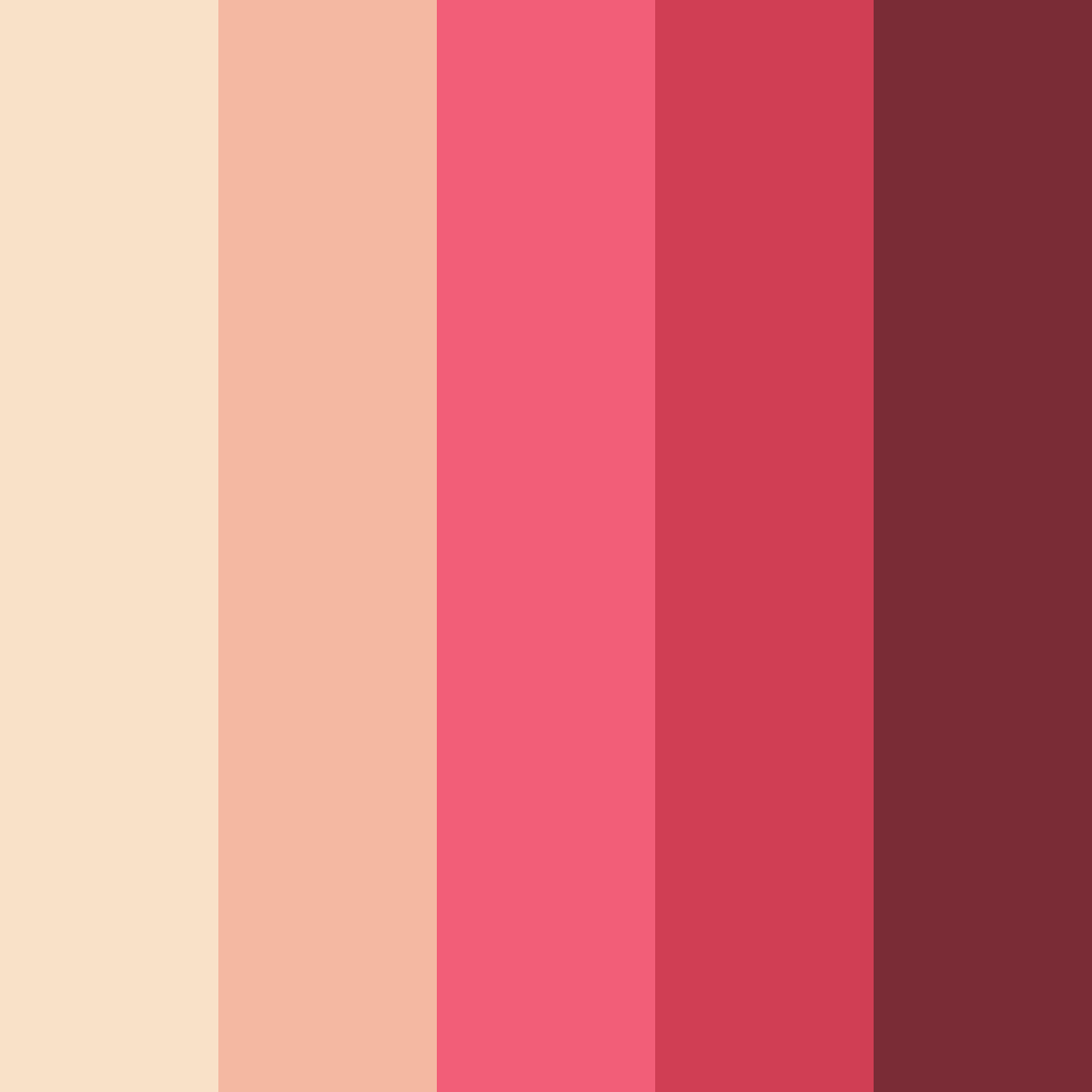Download rose sunset color palette PNG image (square)