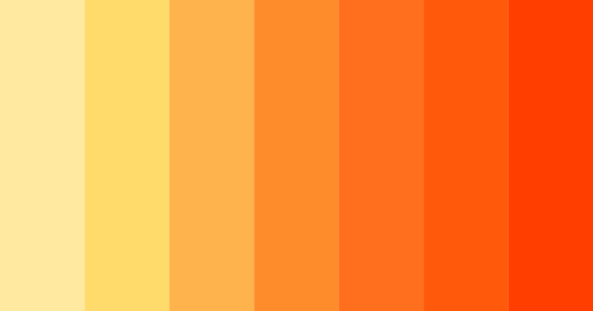 Download golden sunset blaze color palette PNG image (landscape)