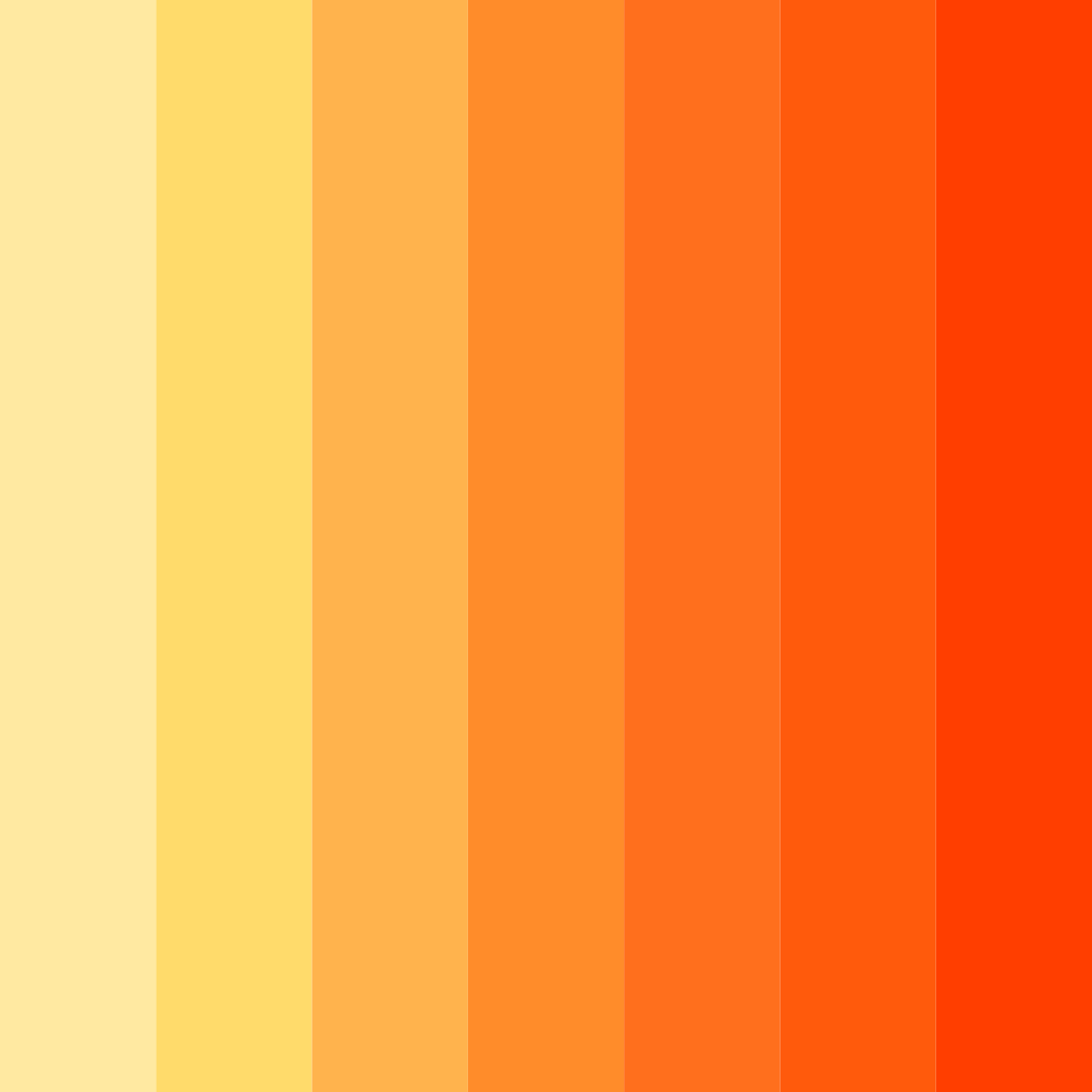 Download golden sunset blaze color palette PNG image (square)