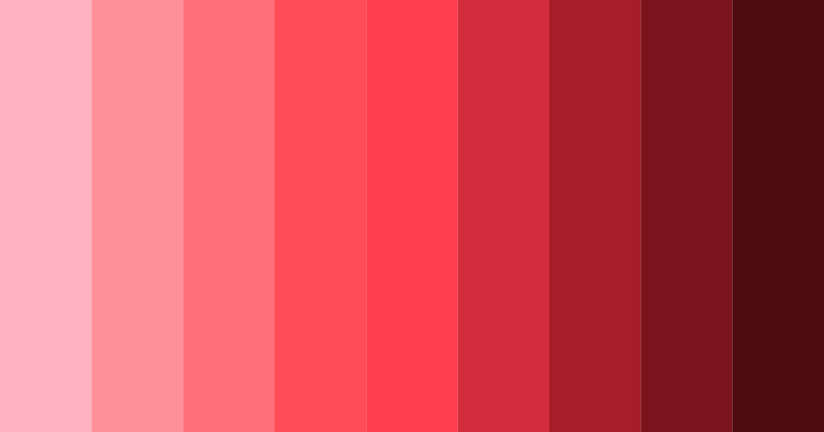 Download juicy strawberry dreams color palette PNG image (landscape)
