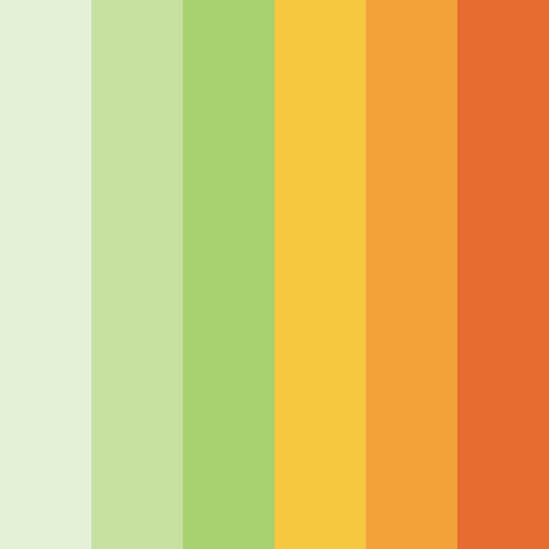 Download sunny meadow bliss color palette PNG image (square)
