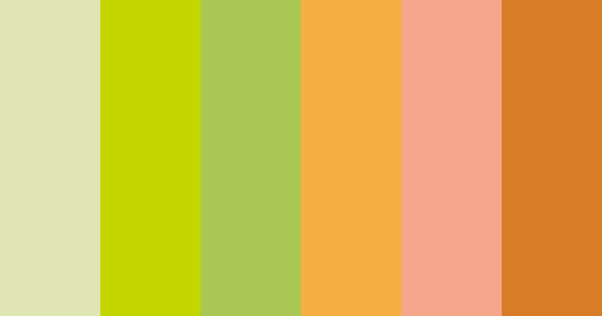 Download warm green color palette PNG image (landscape)