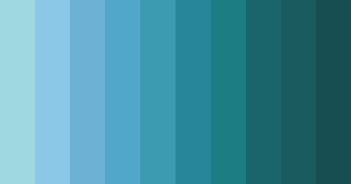 Download aqua blossom serenity color palette PNG image (landscape)