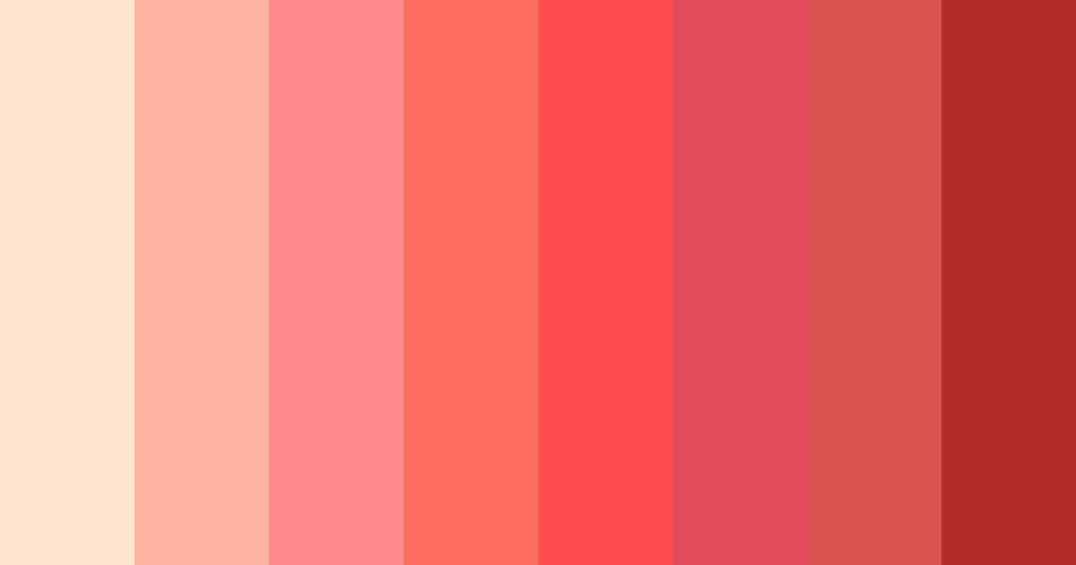 Download warm sunrise red color palette PNG image (landscape)