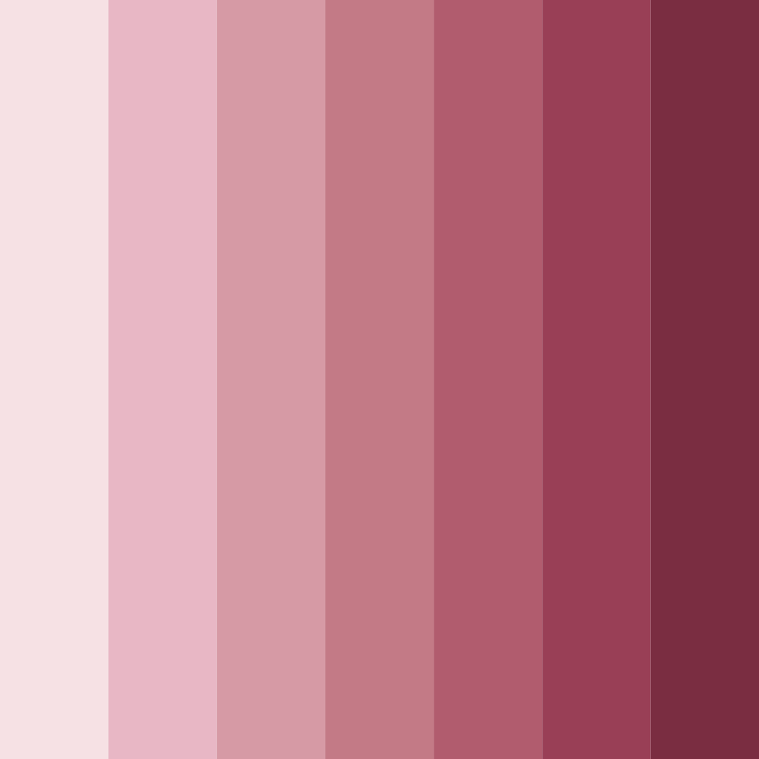 Download rose damask color palette PNG image (square)